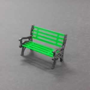 1/25 ölçek plastik bank yeşil