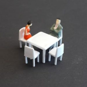 1/50 ölçek kare masa takımı (insanlar hariç)
